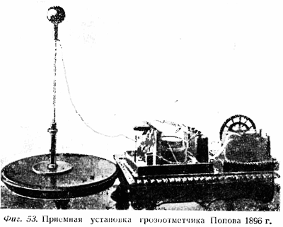 Приемная установка грозоотметчика Попова